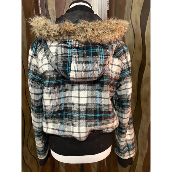 Vintage 80s OP plaid bomber jacket. Size L. - Picture 6 of 11